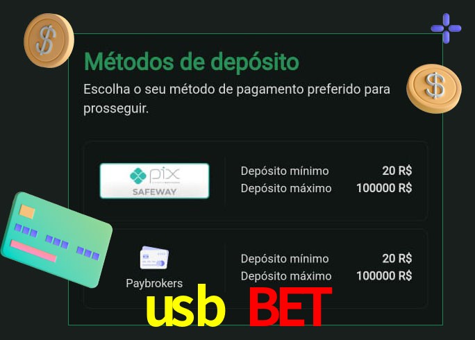 O cassino usb bet oferece uma grande variedade de métodos de pagamento